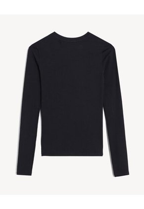 Camiseta Para Mujer Manga Larga Cuello Redondo Color Negro Marca Seven Seven #28096566