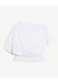 Top Fluido Drapeado Cintura Elástica  Para Mujer Hueso Seven Seven de Seven Seven