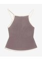 Top Tejido Sin Mangas Espalda Cruzada  Para Mujer Café Seven Seven de Seven Seven