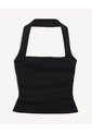 Top Halter Cuello Choker Sin Espalda  Para Mujer Negro Seven Seven de Seven Seven
