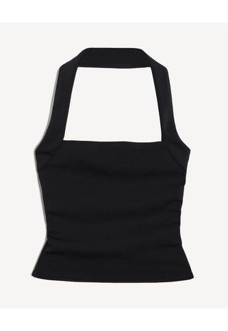 Top Halter Cuello Choker Sin Espalda  Para Mujer Negro Seven Seven Seven Seven