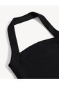 Top Halter Cuello Choker Sin Espalda  Para Mujer Negro Seven Seven de Seven Seven