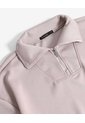 Buzo Cuello Tipo Polo Half Zipper  Para Mujer Taupe Seven Seven de Seven Seven
