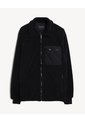Chaqueta Afelpada Con Bolsillos  Para Hombre Negro Seven Seven de Seven Seven