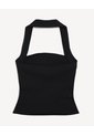 Top Halter Cuello Choker Sin Espalda  Para Mujer Negro Seven Seven de Seven Seven
