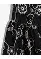 Vestido Strapless Bordado Floral  Para Mujer Negro Seven Seven de Seven Seven