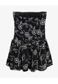 Vestido Strapless Bordado Floral  Para Mujer Negro Seven Seven de Seven Seven