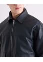 Chaqueta Harrington En Pu  Para Hombre Negro Seven Seven de Seven Seven