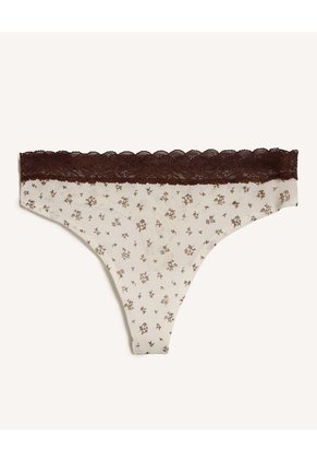 Pack Tanga X3 Con Encaje Y Malla X3 Para Mujer Negro Seven Seven