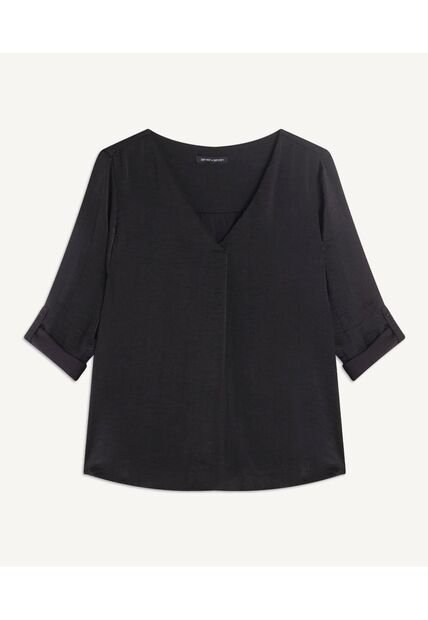 Blusa Para Mujer Manga 3/4 Color Negro Marca Seven Seven #28123591