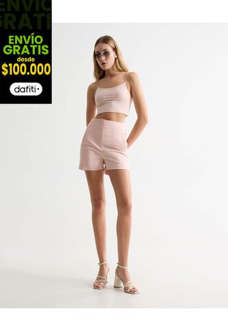 Short Para Mujer  Color Rosa Marca Seven Seven #28191006 Seven Seven