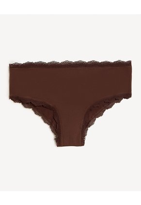 Pack Hipster X3 Con Encaje X3 Para Mujer Crema Seven Seven
