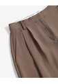 Pantalón Barrel Fit Pinzas Frontales  Para Mujer Café Seven Seven de Seven Seven