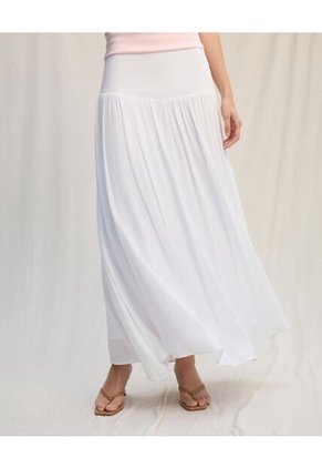 Falda De Pretina Ancha  Para Mujer Crudo Seven Seven