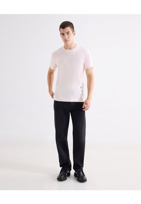 Camiseta  Para Hombre Manga Corta Cuello Redondo Color Rosa Marca Seven Seven #45097678