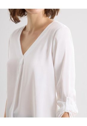 Blusa Para Mujer Manga 3/4 Color Blanco Marca Seven Seven #28123591