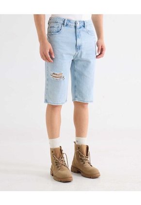 Bermuda  Para Hombre Regular Largo Color Azul Marca Seven Seven #45107759