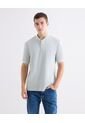 Polo  Para Hombre Cuello Mao Sin Bolsillo Color Crema Marca Seven Seven #45117709 de Seven Seven