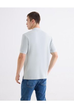 Polo  Para Hombre Cuello Mao Sin Bolsillo Color Crema Marca Seven Seven #45117709