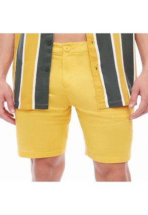 Bermuda Para Hombre  Color Mostaza Marca Seven Seven #45100621