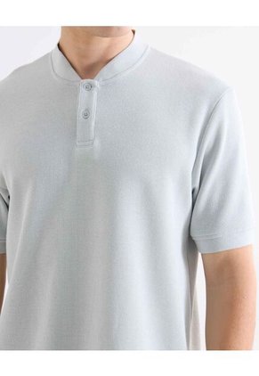 Polo  Para Hombre Cuello Mao Sin Bolsillo Color Crema Marca Seven Seven #45117709