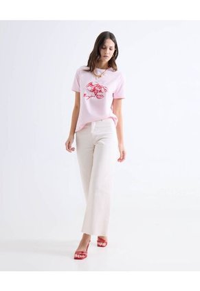 Jean Para Mujer Retro Color Marfil Marca Seven Seven #28167422