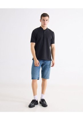 Polo Para Hombre Cuello Mao Sin Bolsillo Color Blanco Marca Seven Seven #45117708