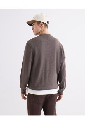 Saco Para Hombre Cuello Redondo Color Café Marca Seven Seven #45330269