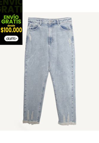 Jean Para Mujer Mom Color Azul  Marca Seven Seven #28160758 Seven Seven