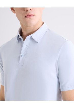 Polo Para Hombre Cuello Maquina Sin Bolsillo Color Celeste Marca Seven Seven #45110951