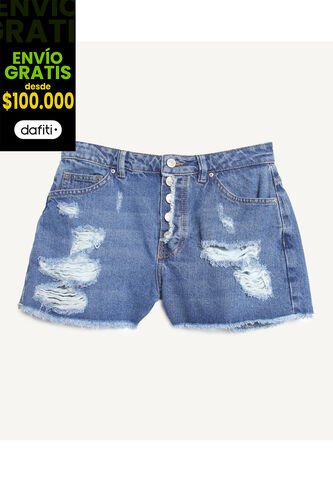 Short Para Mujer  Color Azul  Marca Seven Seven #28190900 Seven Seven