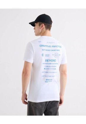 Camiseta  Para Hombre Manga Corta Cuello Redondo Color Blanco Marca Seven Seven #45097676