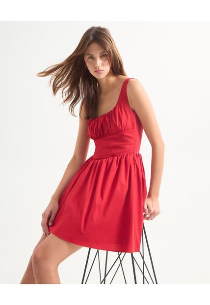 Vestido Para Mujer Manga Sisa Color Rojo Marca Seven Seven #28171351
