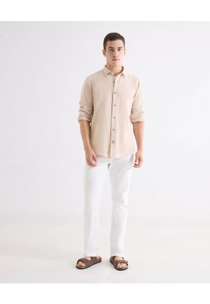 Jean  Para Hombre Regular Classic Color Blanco Marca Seven Seven #45169810