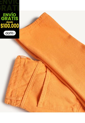 Jean Para Mujer Straight Color Naranja Marca Seven Seven #28160740 Seven Seven