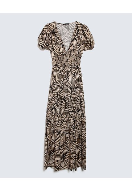 Vestido Para Mujer Manga Corta Color Negro Marca Seven Seven #28171353