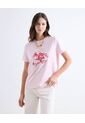 Camiseta  Para Mujer Manga Corta Cuello Redondo Color Rosa Marca Seven Seven #28097544 de Seven Seven