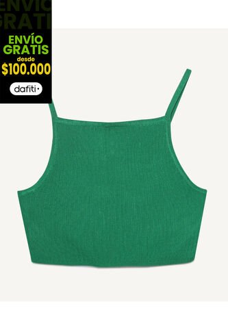 Camiseta Para Mujer Manga Sisa Color Verde  Marca Seven Seven #28095092 Seven Seven