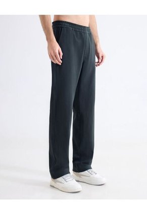 Pantalón Straight Texturizado  Para Hombre Negro Seven Seven