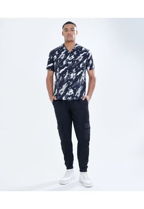 Camisa Para Hombre Manga Corta  Color Verde  Marca Seven Seven #45011937