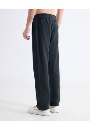 Pantalón Straight Texturizado  Para Hombre Negro Seven Seven