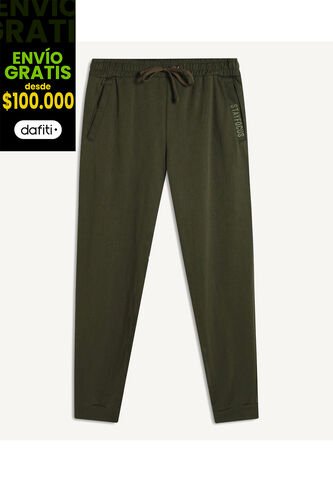 Pantalon Para Hombre Jogger Color Verde Oliva Marca Seven Seven #45070776 Seven Seven