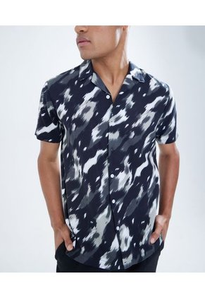 Camisa Para Hombre Manga Corta  Color Verde  Marca Seven Seven #45011937