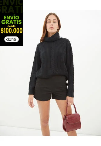 Short Para Mujer  Color Negro Marca Seven Seven #28190307 Seven Seven