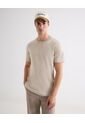 Camiseta De Punto Con Cuello Mao  Para Hombre Beige Seven Seven de Seven Seven