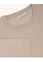 Camiseta De Punto Con Cuello Mao  Para Hombre Beige Seven Seven de Seven Seven