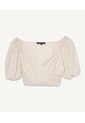 Camiseta Para Mujer Manga Corta Color Beige Marca Seven Seven #28095333 de Seven Seven