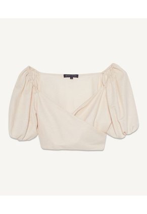 Camiseta Para Mujer Manga Corta Color Beige Marca Seven Seven #28095333