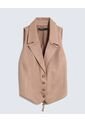 Chaleco Para Mujer  Color Camel Marca Seven Seven #28250121 de Seven Seven