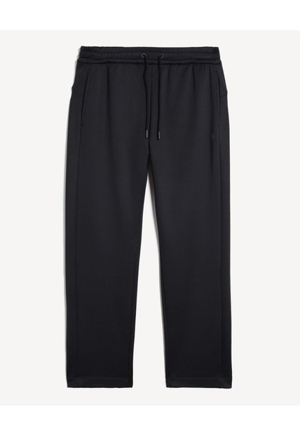 Pantalón Recto Con Cordón  Para Hombre Negro Seven Seven